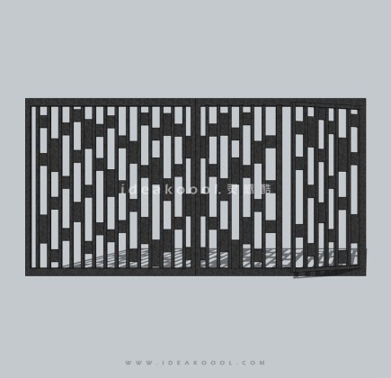 现代铁艺入口大门