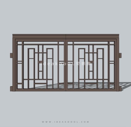 现代铁艺大门