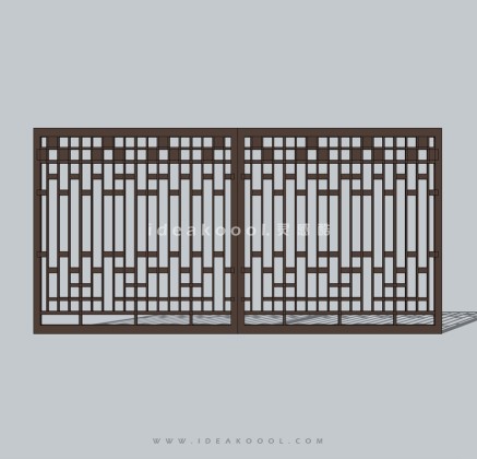 现代铁艺入口大门