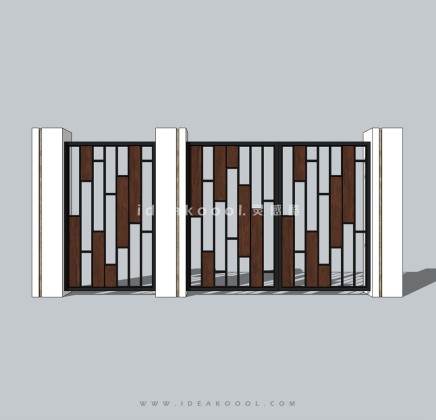 现代铁艺入口大门