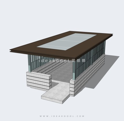 现代人防出口廊架丨