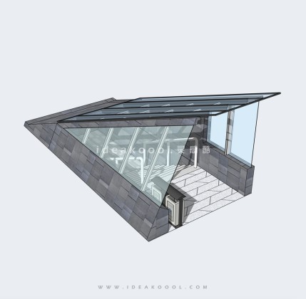 人防出口廊架丨