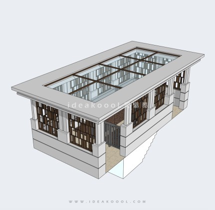 人防出口廊架丨