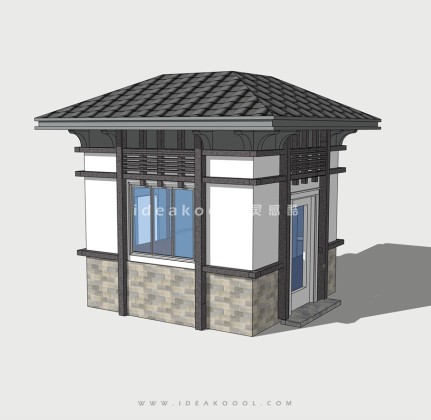 新中式门卫岗亭丨