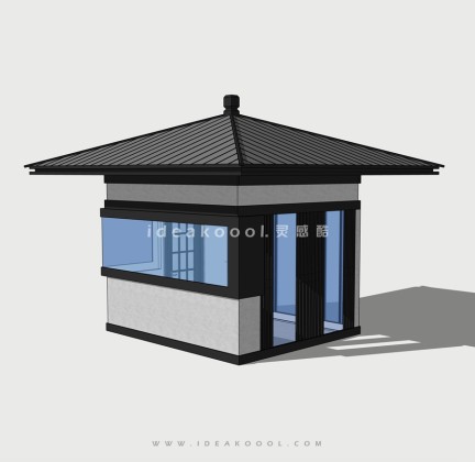 新中式门卫岗亭丨