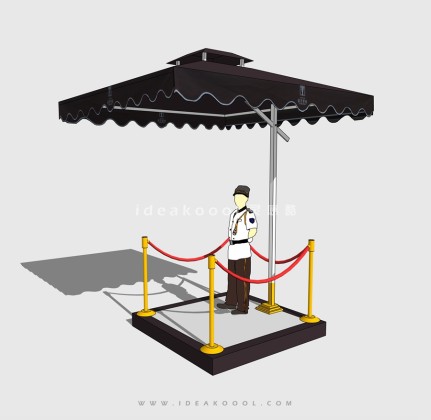 门卫岗亭临时遮阳站岗台丨