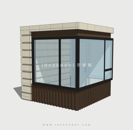 门卫房出入口岗亭建筑丨