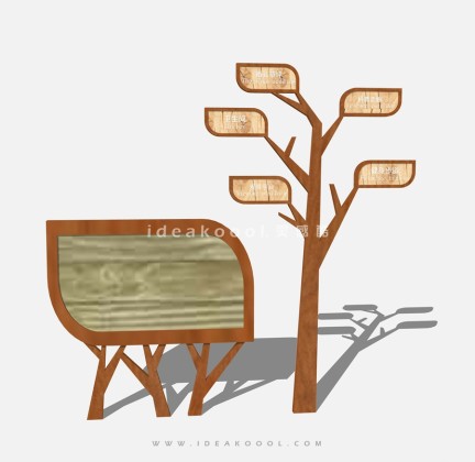 新中式导视标识牌丨