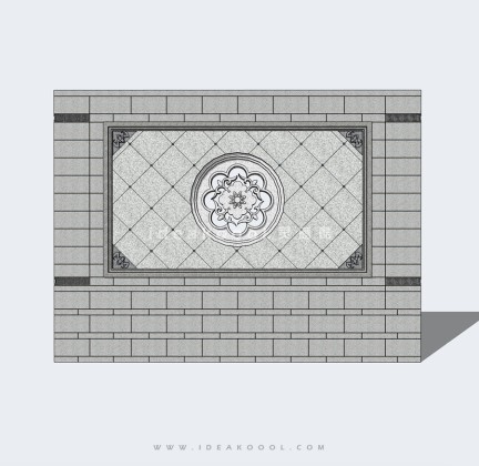 中式景墙照壁丨