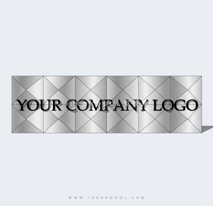 创意入口logo景墙丨