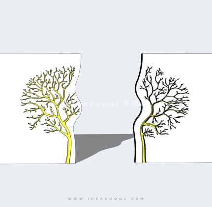 创意入口景墙丨