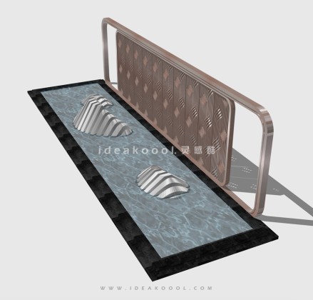 创意山水景墙丨