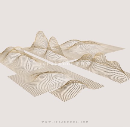 山水金属铁艺景墙雕塑丨