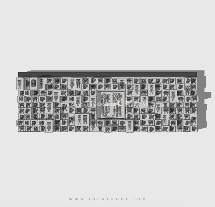 文字浮雕文化景墙丨