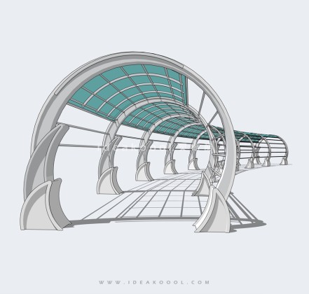 创意廊架藤蔓花架丨