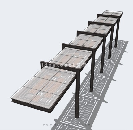公交站台候车廊架丨