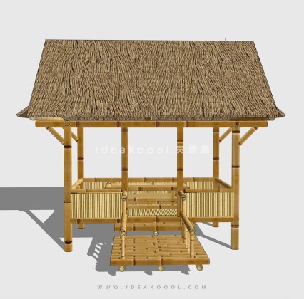 竹凉亭竹棚廊架