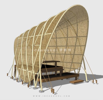 竹凉亭竹棚廊架