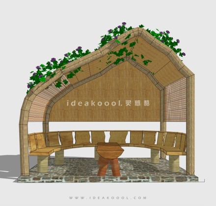 竹凉亭竹棚廊架