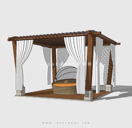 新中式景观廊架丨