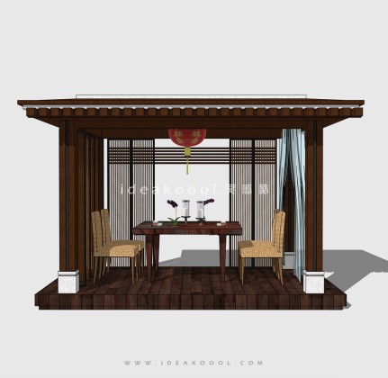 新中式景观廊架丨