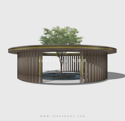 新亚洲新中式景观廊架丨