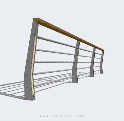金属铁艺栏杆护栏丨