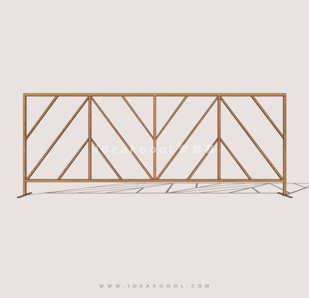 中式铁艺栏杆护栏丨