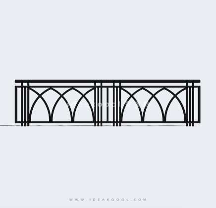 金属铁艺防护栏杆丨