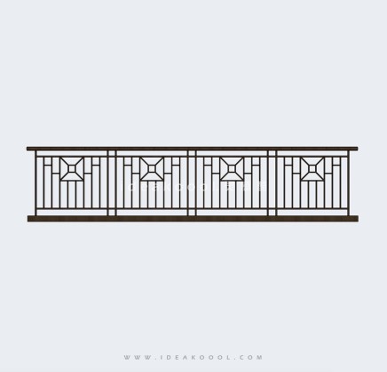 金属铁艺防护栏杆丨