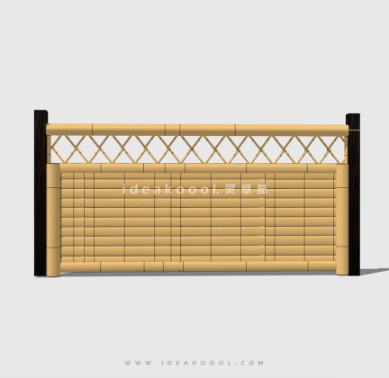 竹篱笆竹栅栏 防护栏杆丨