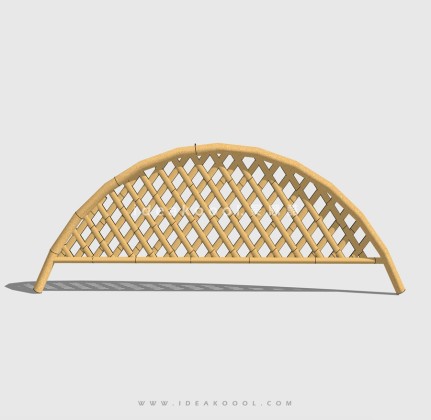 竹篱笆竹栅栏 防护栏杆丨