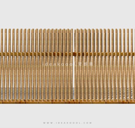 竹篱笆竹栅栏 防护栏杆丨