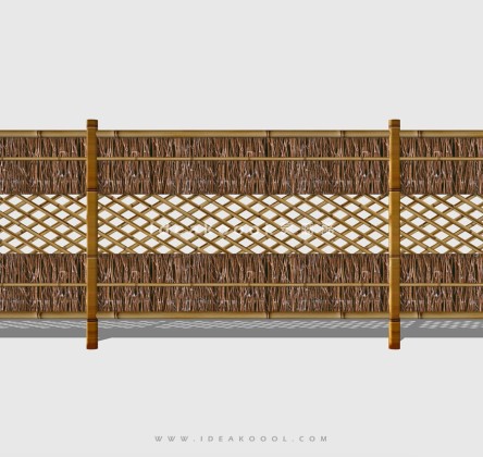 竹篱笆竹栅栏 防护栏杆丨