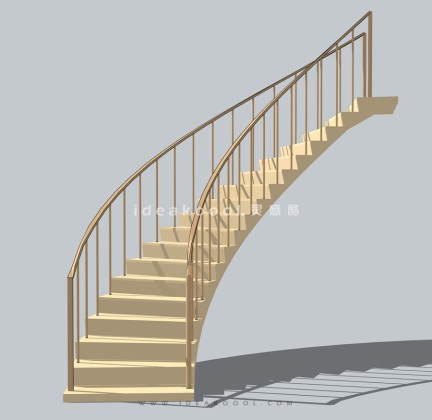 建筑室内旋转楼梯丨