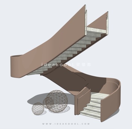 建筑室内旋转楼梯丨