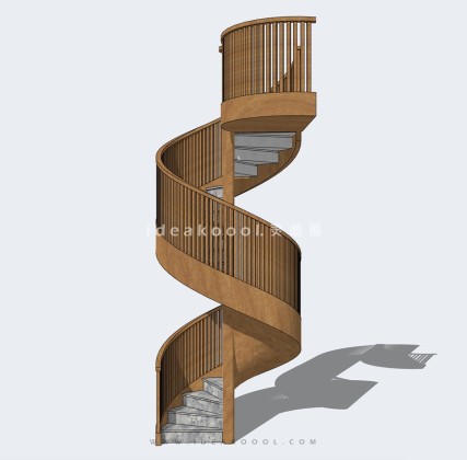 建筑室内旋转楼梯丨