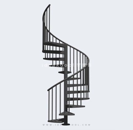 建筑室内旋转楼梯丨