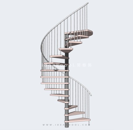 建筑室内垂直旋转楼梯丨