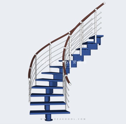 建筑室内旋转楼梯丨