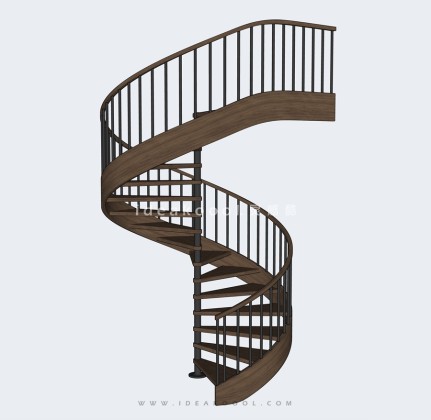 建筑室内旋转楼梯丨