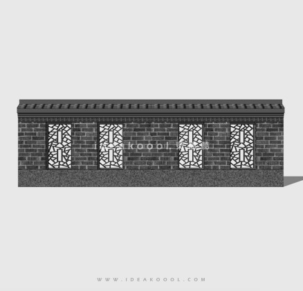 中式景观围墙丨