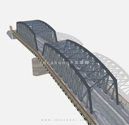 钢铁桥桁架结构桥梁丨