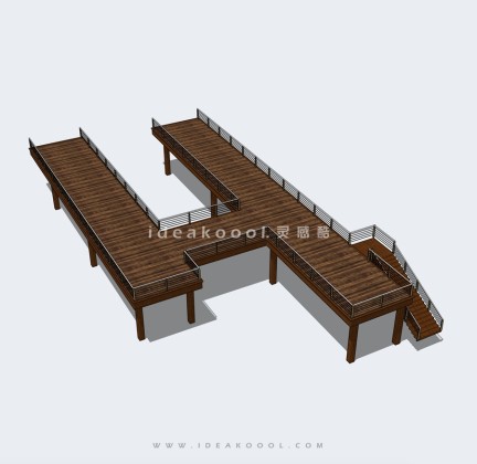 景观木栈道 观景木平台丨