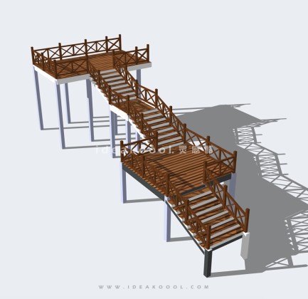 景观木栈道观景平台丨