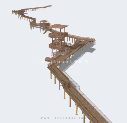 景观木栈道 观景塔 观景木平台丨