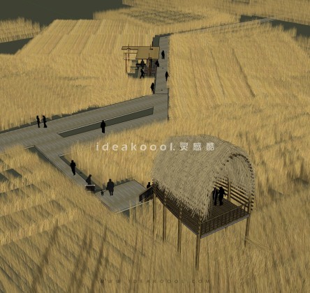 景观木栈道观景平台丨