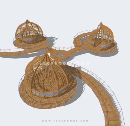 景观木栈道 观景平台丨