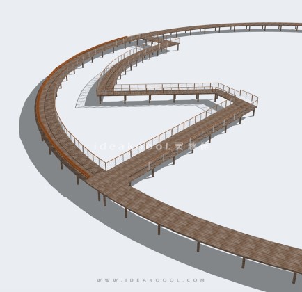 景观木栈道 景观桥丨