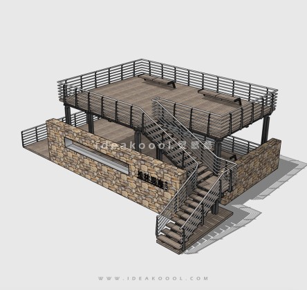 休闲观景木平台丨